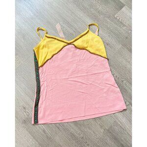 N 21 Rhinestones Sleeveless Cropped Elasticity Tank Top Women’s Size L RARE